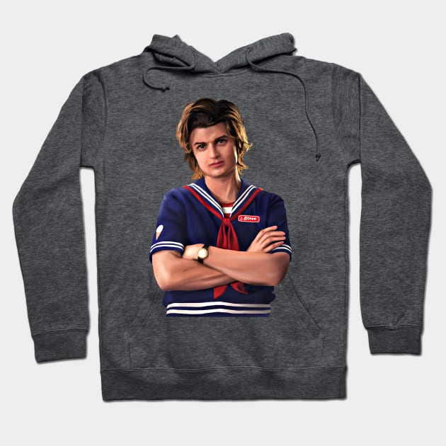 Steve Harrington (Original Drawing) Hoodie by sparkling-in-silence